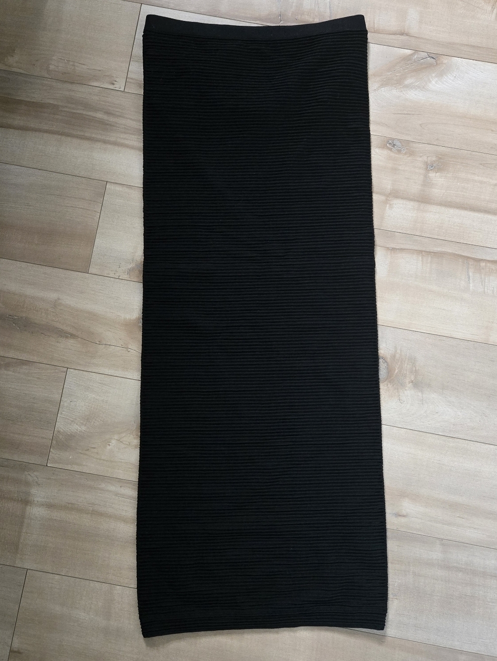 VINTAGE GUESS Black Ribbed Bandage Tube Dress | 90s Minimalist Bodycon | XS